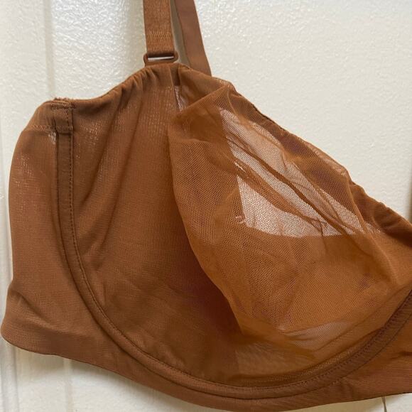Skims bronze underwire sheer bra 42DD New with tags - Picture 3 of 10
